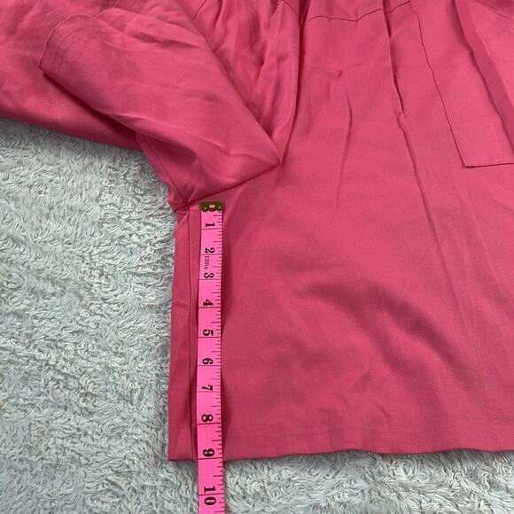 Vintage 80s Valerie bubblegum pink culotte shorts, size 36 or L - Picture 4 of 8